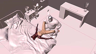 3D Adult Sex Animation Goddess High Fashion Character Render