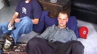 Brandon and Adam Jerk With Dildos