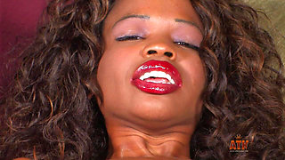 Marilyn Strips Down a Sexy Dress and Lays Down on the Sofa to Rub and Pound Her Hairy Holes Until Climax in This Video Brought to You by Alicia S