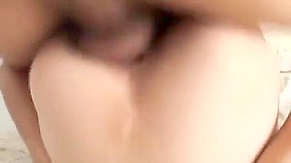 Delicious Japanese doll Warin Umino fucked with dildo and hard cock
