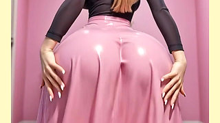 Cute Blonde Moving It Animation