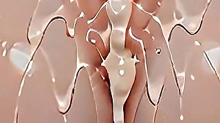 Handsome Hero Embraces Beautiful Maiden in Candlelit Bedroom Passion Night (ai)