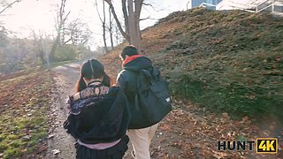Hunt4k. small japanese tourist sakura jumped on a stranger's schlong in front of her boyfriend