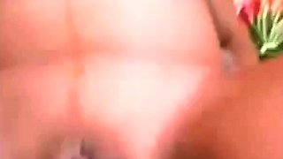 Pregnant Babe Plays with Sex Toy