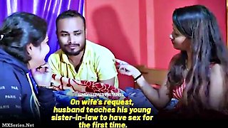 Indian wife teaches forbidden passion with daring, first-time heat