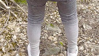 Stop Hiking and Cum Inside Me! Outdoor Sex in a Public Park