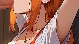 Anime Ai My Wife Seduces Me in the Kitchen with a Deep Throat, and Swallows My Semen for Dessert