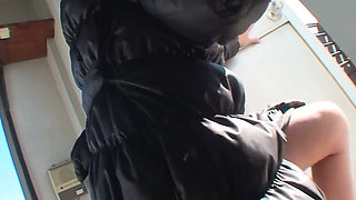 Tight Japanese MILF outdoors