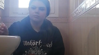 Watcher on Toilet