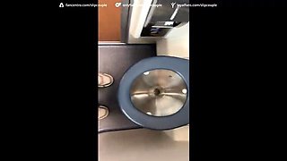 Risky Public Handjob on Train with Sloppy Surprise Cumshot by SlipCouple