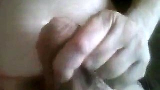 Grandpa Strokes His Big Cock on Cam