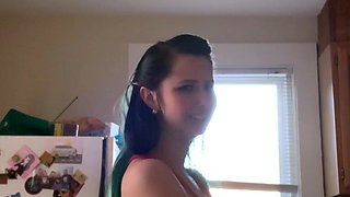 Petite small tit babe with perfect pussy masturbates