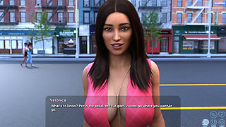 Jake Having Fun With Veronica In Public Place