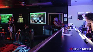 Scott Nails' Wild Bar in a Sultry Scene