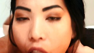 Hot Amateur Asian blowjob in my car