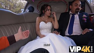 VIP4K. Bride lets her husband watch her ass fucked in a limousine