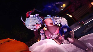 Genshin Impact -hot Spring Monster Fuck Horny Ganyu - 3D Hentai Animations