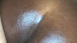 Ebony Sucking and Riding Her Man