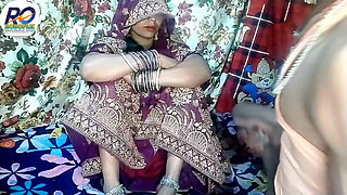 Newly wedded beautiful Bhabhi becomes bride by wearing a new saree I convinced Bhabhi to fuck me hard in Hindi Claire Vays