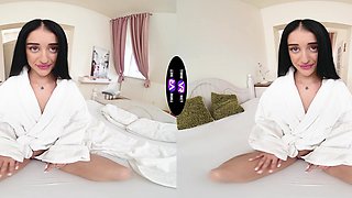 Ara Mix enjoys solo sex with her long nails in hd