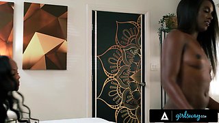 GIRLSWAY - Coworkers August Skye & Ana Foxxx Have Finger Arse Massage From Masseuse Destiny Mira