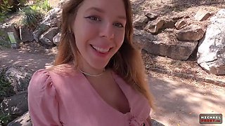 The naive tourist thought she wouldn't have to suck cock for photos! Spoiler! She had to!