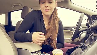 POV Parking Lot JOI... Flashing, Edging, Teasing, Swallowing!