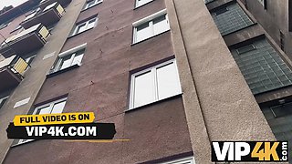 Vip4k. he wasn't giving her Huge Tits any sheer pleasure, so she determined to bang a stranger right in front of him