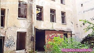 Quick Fuck With Huge Cumshot And Deepthroating In An Abandoned House With A Stalker Pov