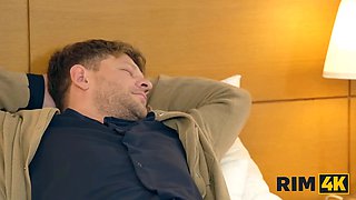 Rim4k. naughty tattoed lady enjoys to give b-day Ass Licking