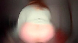 Redhead Octavia sucks and rides Nils doggy style with loud moaning and big ass close-up