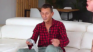 Real Couple Meets Two Huge Porn Cocks. Happy Cuckold Give Us His Girlfriend for a Wild Fuck on Fakings