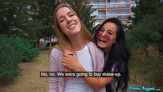 Alexis Crystal & Lexi Donna get wild in public & cum hard!