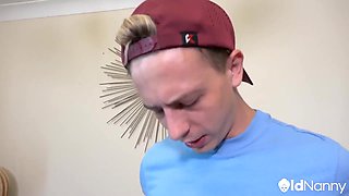 BBW Granny Becky in Wild Young Guy Passionate Story