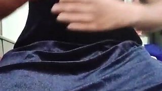 Indian Homo Crossdresser Gaurisissy perceiving super-naughty in Blue Salwar Kurta
