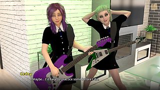 3D visual novel game featuring big natural tits and an erotic storyline