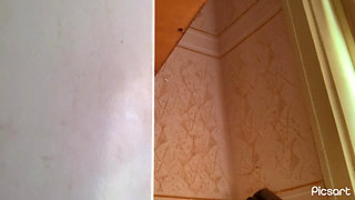 Naked babe in gothic socks