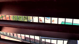 Blonde Poolside Double Penetration Ecstasy