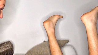 Prostate massage fucking his ass pouring milk into his ass