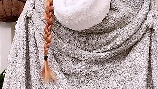 Big Boobed Blonde Masturbates With A Dildo In The Bathroom