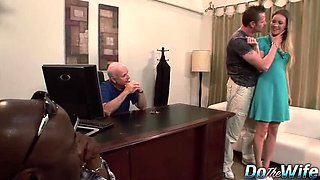 Black Cuck Watches His Blonde Wife Daisy Layne Get Fucked Hard