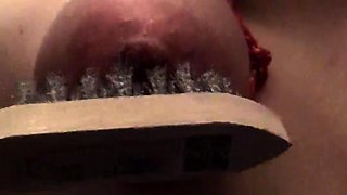 Fetish bdsm anal dildo play