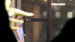 Horny Japanese model Akie Harada in Amazing Showers, Voyeur JAV movie