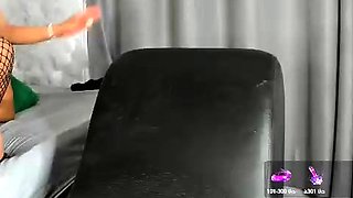 Small titted brunette teen fingering on the bed