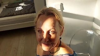 Hot German MILF Selena701 Swallows After Outdoor Sex - Amateur Blowjob & Missionary in 4K