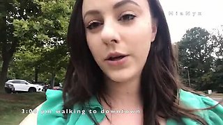 MiaNyx Full Day Pee Vlog - Outdoor Shower & Gym Pissing Fun