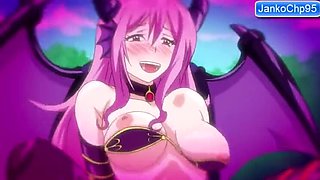 Fuckermanlaw's Hentai Succuba Screams in Pleasure During Double Penetration by Friends