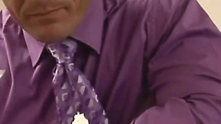 Tattooed blonde Stacy Silver sucks, masturbates and ass fucks cock