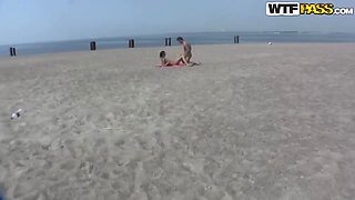 Slim and hot petite Dasi West gets pounded hard on beach