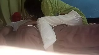 Step Sister with Step Brother Sex Fucking Dare Night Time so Hot Fucking